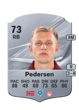 Pedersen - 73 - Rare EA FC 27 card