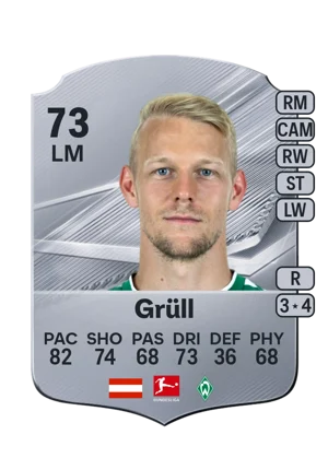 Grüll - 73 - Rare EA FC 27 card