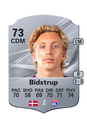 Bidstrup - 73 - Rare EA FC 27 card