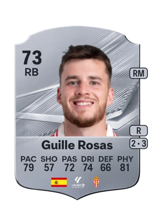 Guille Rosas - 73 - Rare EA FC 27 card