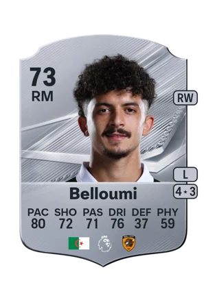 Belloumi - 73 - Rare EA FC 27 card