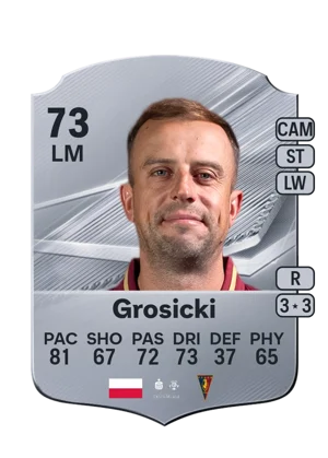Grosicki - 73 - Rare EA FC 27 card
