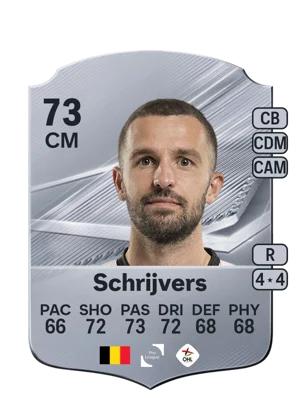 Schrijvers - 73 - Rare EA FC 27 card