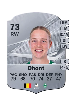 Dhont - 73 - Rare EA FC 27 card