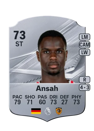 Ansah - 73 - Rare EA FC 27 card