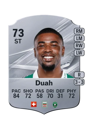 Duah - 73 - Rare EA FC 27 card