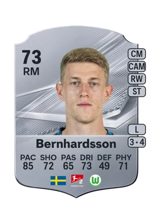 Bernhardsson - 73 - Rare EA FC 27 card