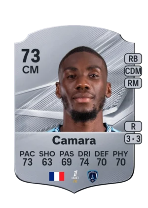 Camara - 73 - Rare EA FC 27 card