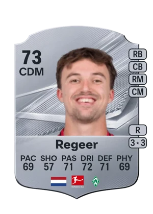 Regeer - 73 - Rare EA FC 27 card