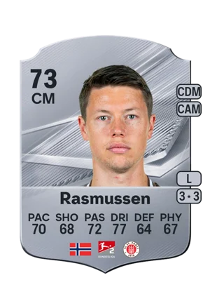 Rasmussen - 73 - Rare EA FC 27 card