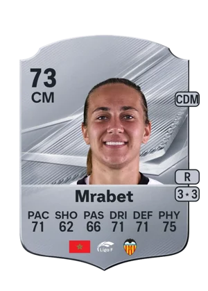 Mrabet - 73 - Rare EA FC 27 card