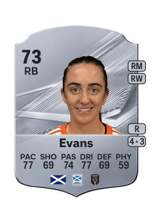 Evans - 73 - Rare EA FC 27 card