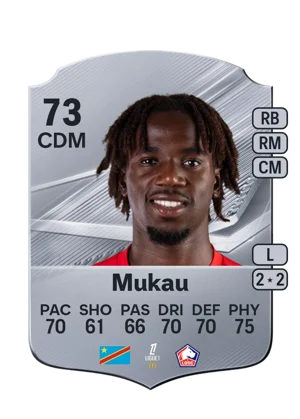 Mukau - 73 - Rare EA FC 27 card