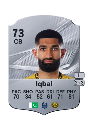 Iqbal - 73 - Rare EA FC 27 card