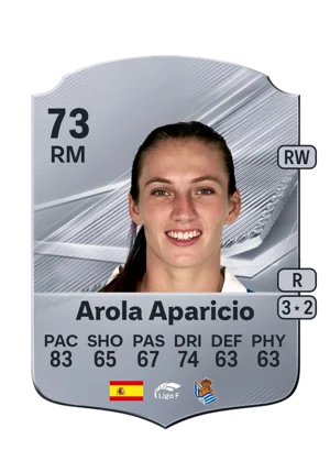 Arola Aparicio - 73 - Rare EA FC 27 card