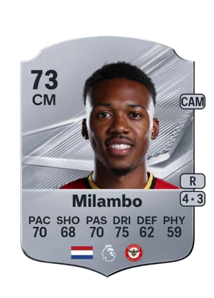 Milambo - 73 - Rare EA FC 27 card