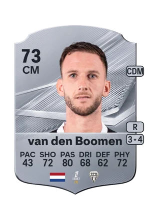 van den Boomen - 73 - Rare EA FC 27 card