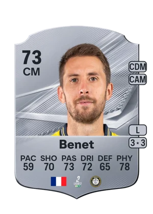 Benet - 73 - Rare EA FC 27 card