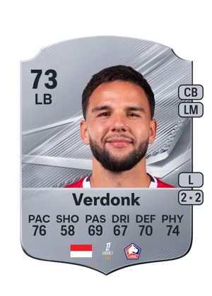 Verdonk - 73 - Rare EA FC 27 card