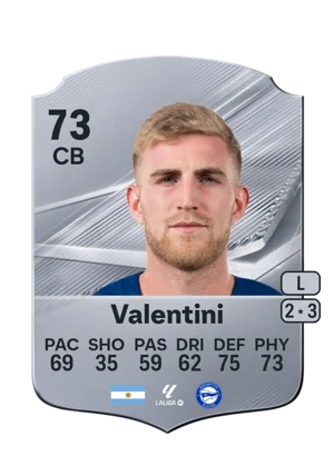 Valentini - 73 - Rare EA FC 27 card