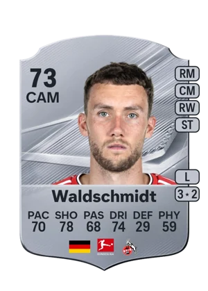 Waldschmidt - 73 - Rare EA FC 27 card