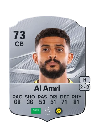 Al Amri - 73 - Rare EA FC 27 card