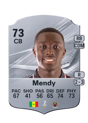 Mendy - 73 - Rare EA FC 27 card
