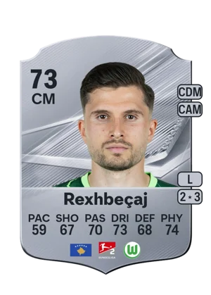 Rexhbeçaj - 73 - Rare EA FC 27 card