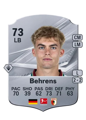Behrens - 73 - Rare EA FC 27 card