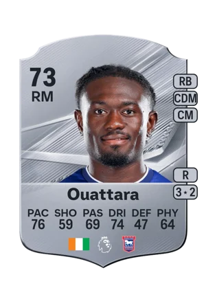 Ouattara - 73 - Rare EA FC 27 card