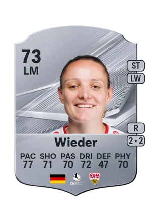 Wieder - 73 - Rare EA FC 27 card