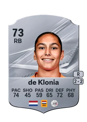 de Klonia - 73 - Rare EA FC 27 card