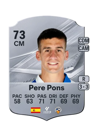 Pere Pons - 73 - Rare EA FC 27 card