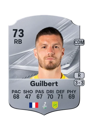 Guilbert - 73 - Rare EA FC 27 card