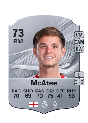 McAtee - 73 - Rare EA FC 27 card