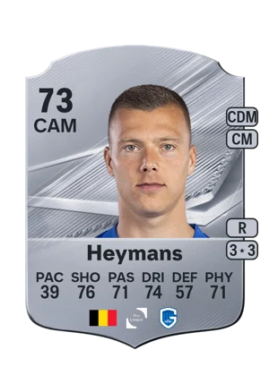 Heymans - 73 - Rare EA FC 27 card