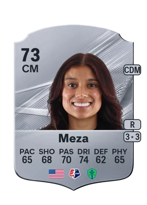 Meza - 73 - Rare EA FC 27 card