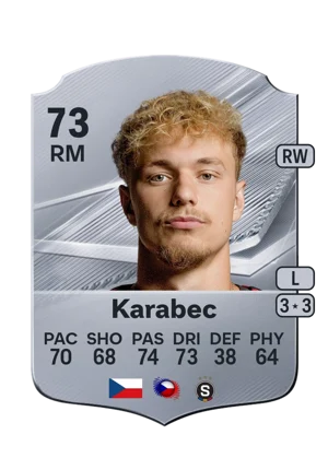 Karabec - 73 - Rare EA FC 27 card