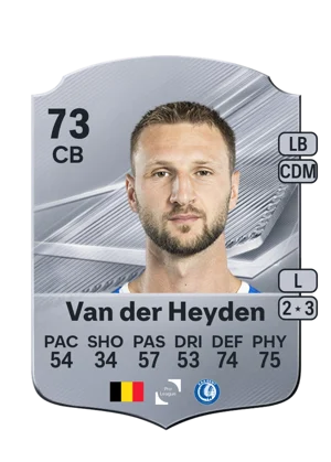 Van der Heyden - 73 - Rare EA FC 27 card