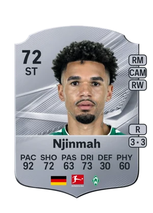 Njinmah - 72 - Rare EA FC 27 card