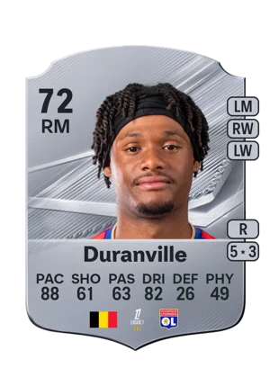 Duranville - 72 - Rare EA FC 27 card