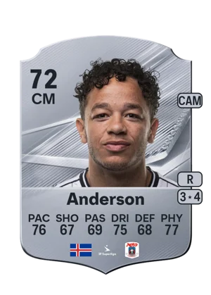 Anderson - 72 - Rare EA FC 27 card