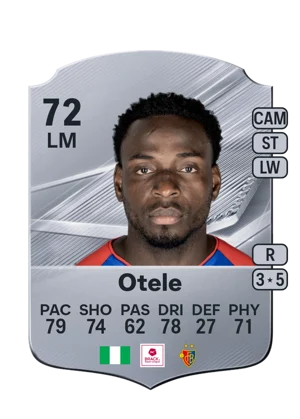 Otele - 72 - Rare EA FC 27 card