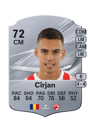 Cîrjan - 72 - Rare EA FC 27 card