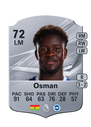 Osman - 72 - Rare EA FC 27 card