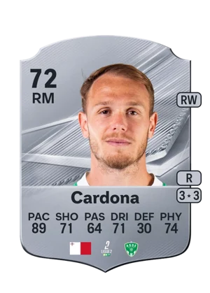 Cardona - 72 - Rare EA FC 27 card