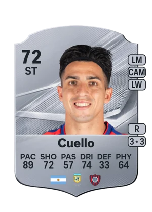 Cuello - 72 - Rare EA FC 27 card
