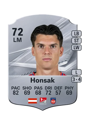Honsak - 72 - Rare EA FC 27 card