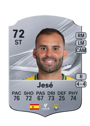 Jesé - 72 - Rare EA FC 27 card