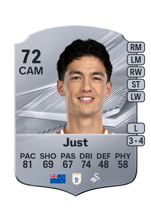 Just - 72 - Rare EA FC 27 card